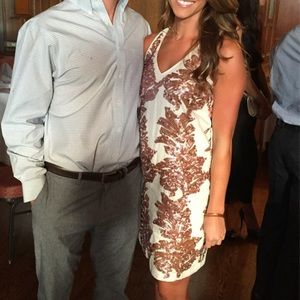 J Crew canvas dress with sequins